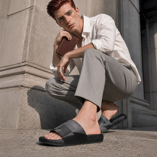 USA CREATES 250 Icon Men's Slides Neutral, shown in modern editorial styling