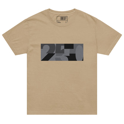 USA CREATES 250 Icon Block Tee Neutral, sand front view with tonal 250 block artwork