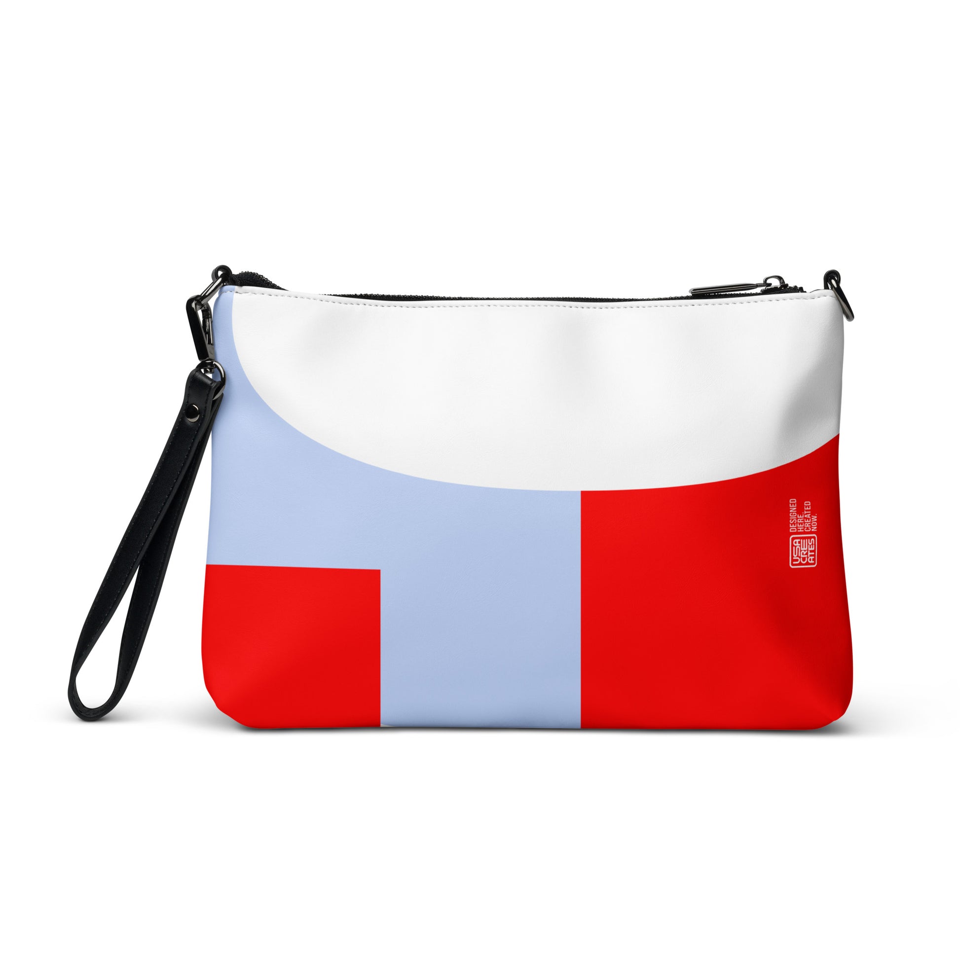 USA CREATES 250 Icon Crossbody Bag, back view with adjustable strap detail