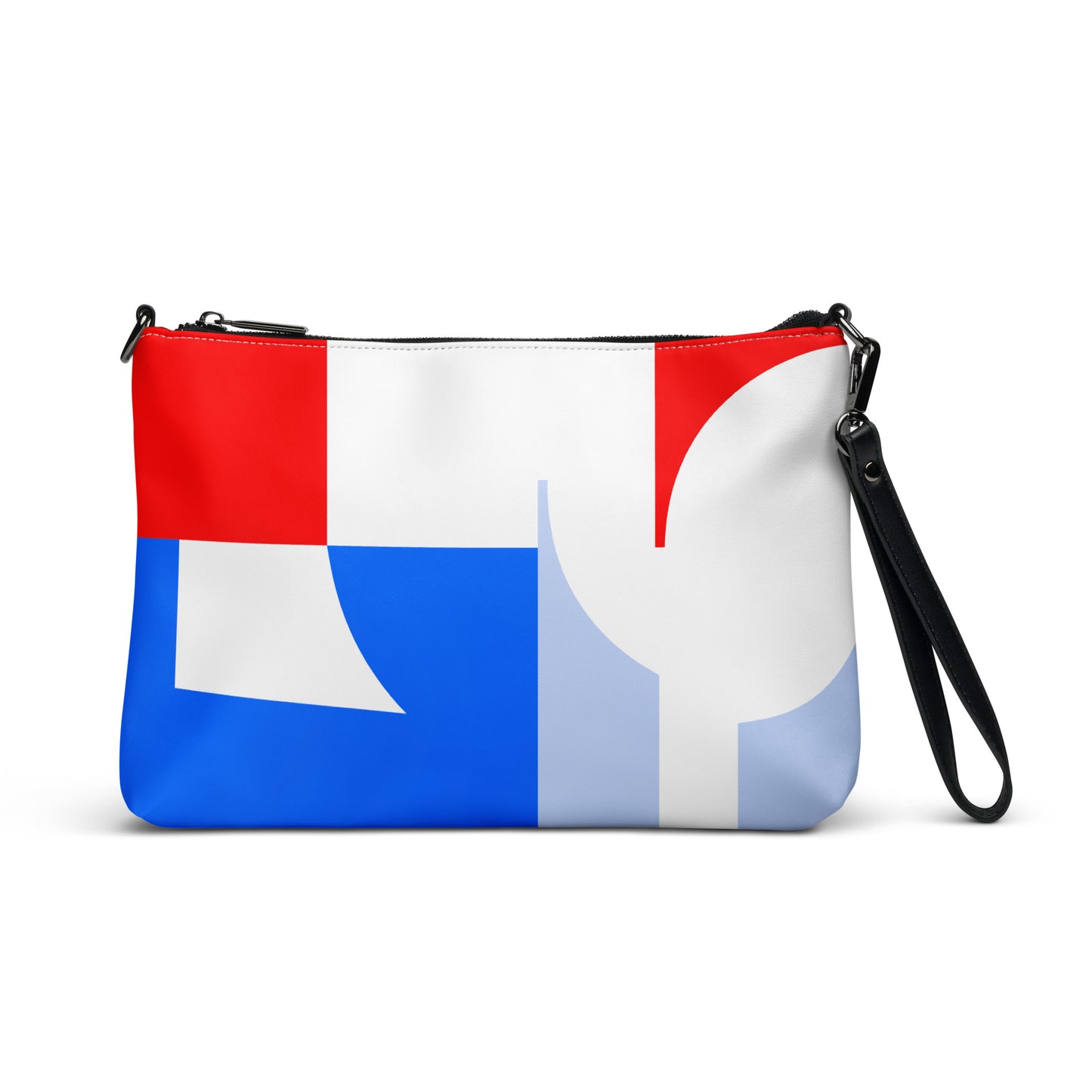 USA CREATES 250 Icon Crossbody Bag, front view with bold red, white, and blue 250 artwork