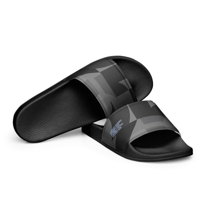 USA CREATES 250 Icon Men's Slides Neutral, black front view with tonal 250 strap artwork