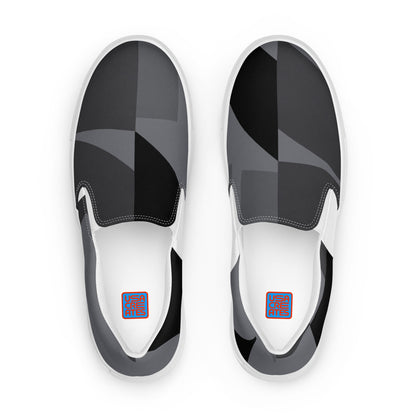 USA CREATES 250 Icon Men's Slip-On Neutral, white sole front view with tonal 250 canvas artwork