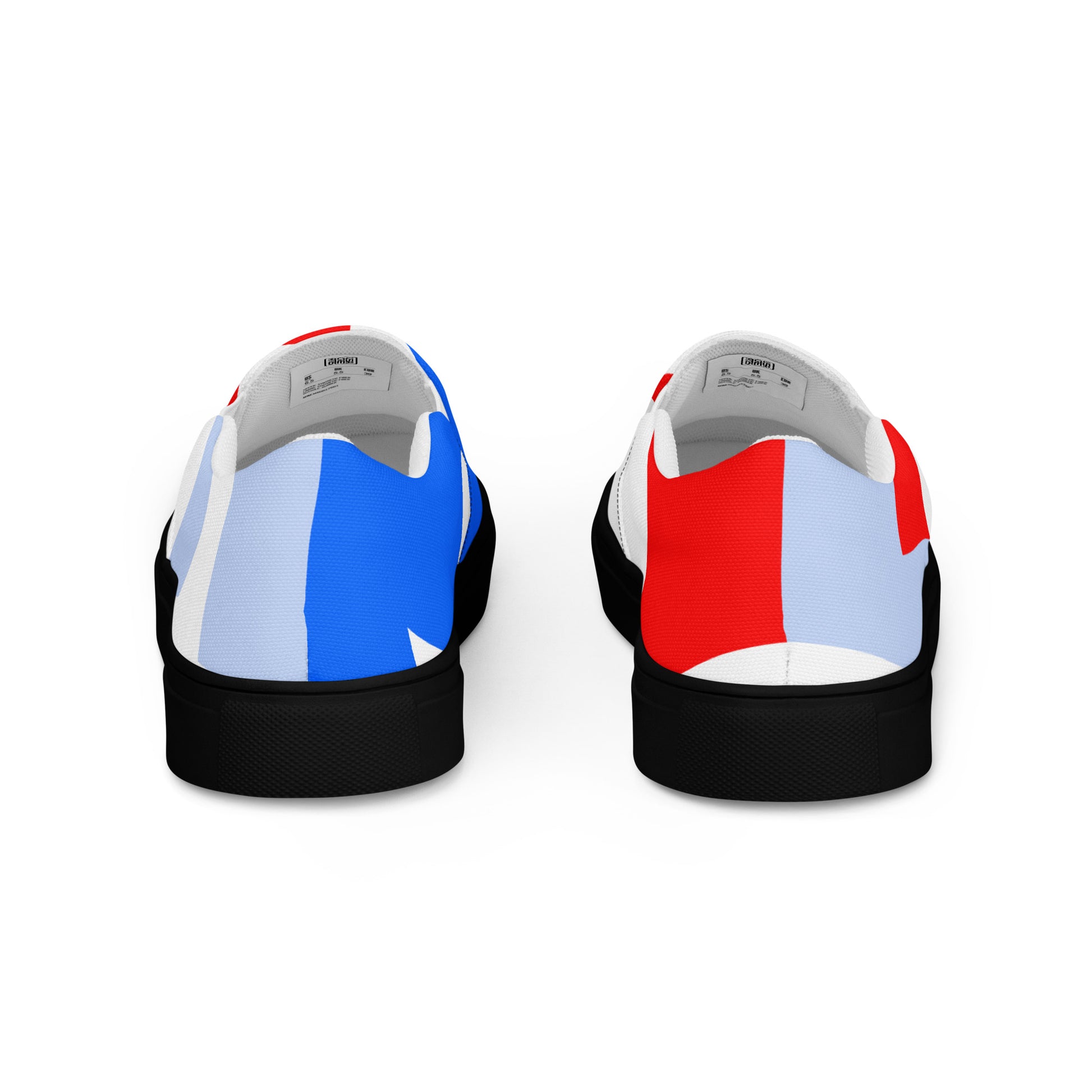 USA CREATES 250 Icon Men's Slip-On RWB, black sole back view
