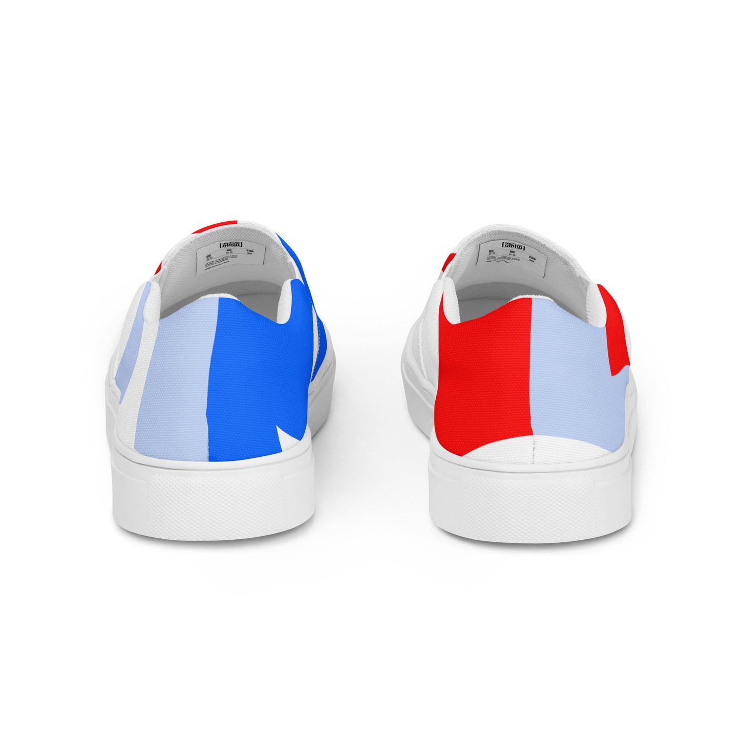 USA CREATES 250 Icon Men's Slip-On RWB, white sole back view