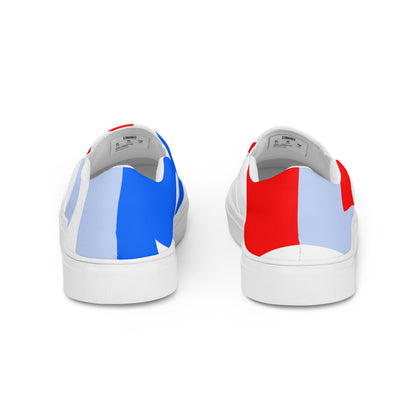 USA CREATES 250 Icon Men's Slip-On RWB, white sole back view