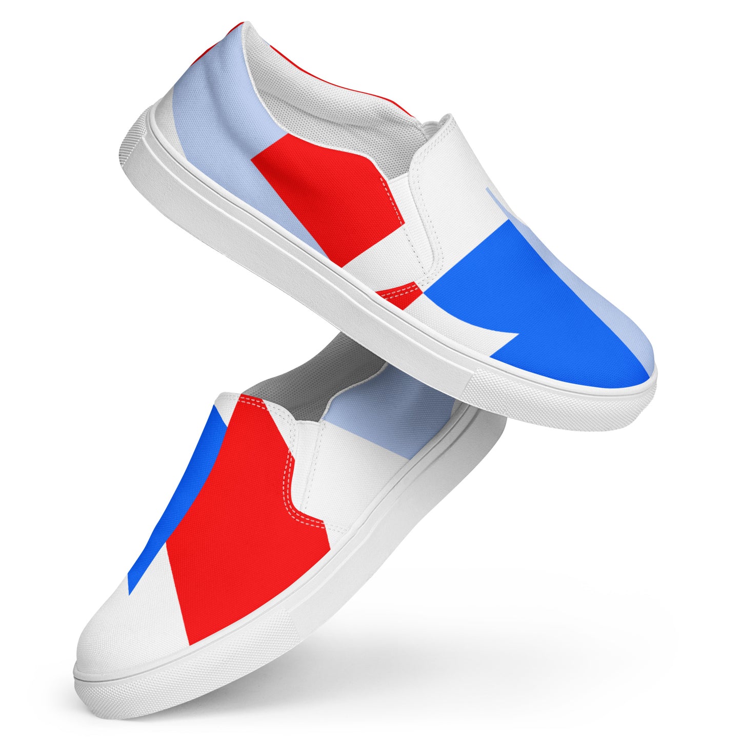 USA CREATES 250 Icon Men's Slip-On RWB, white sole side view