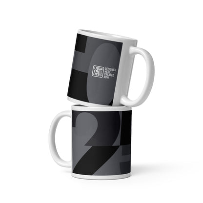 USA CREATES 250 Icon Mug Neutral, 11 oz front view with tonal 250 design