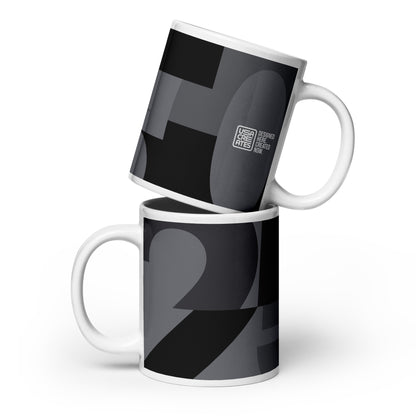 USA CREATES 250 Icon Mug Neutral, 20 oz front view with tonal 250 design