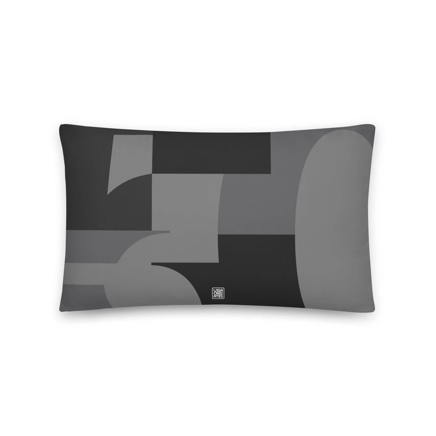 USA CREATES 250 Icon Pillow Neutral, 20x12 back view