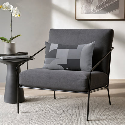 USA CREATES 250 Icon Pillow Neutral, styled in modern chair interior setting