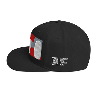 USA CREATES 250 Icon Snapback, black left side view