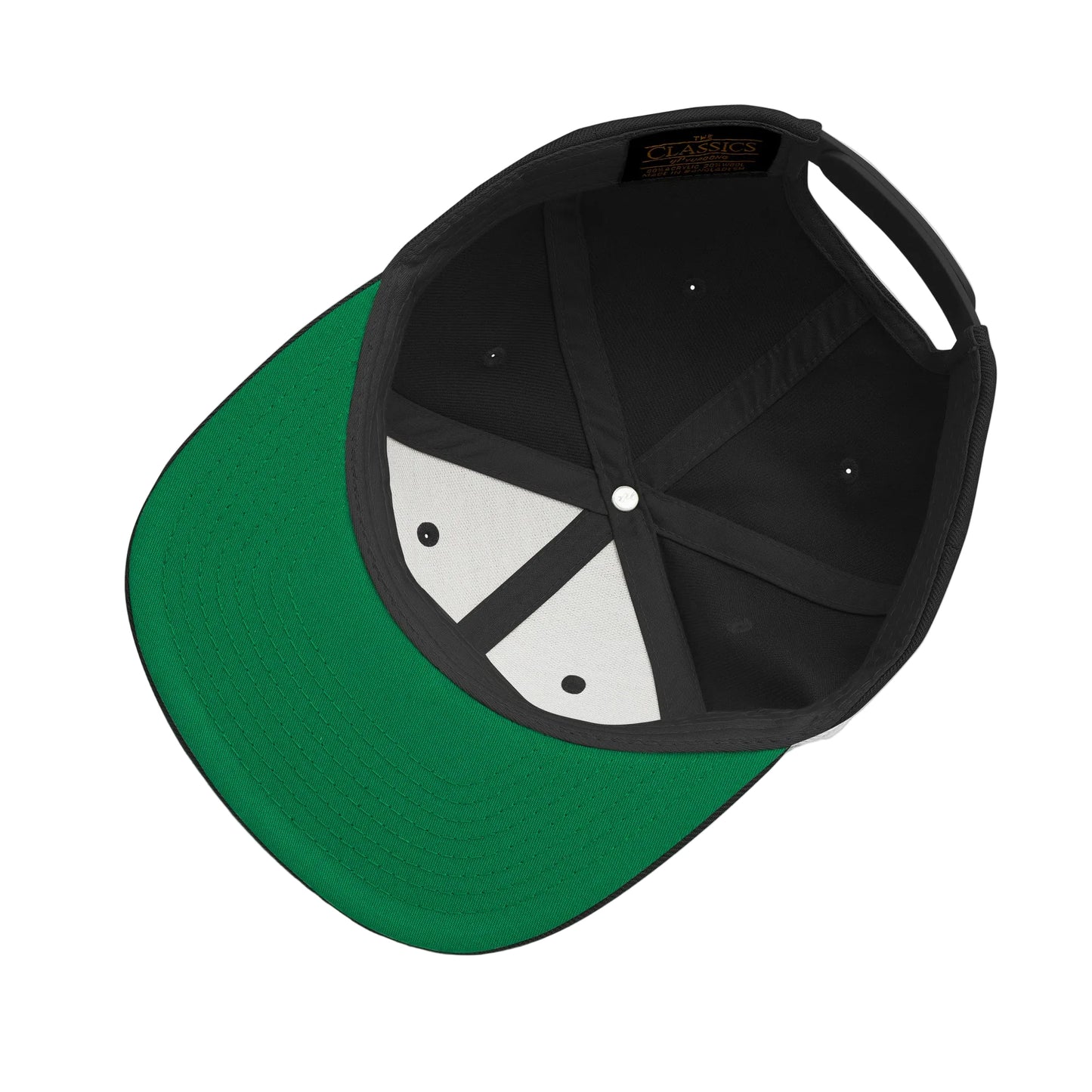 USA CREATES 250 Icon Snapback, green under visor detail