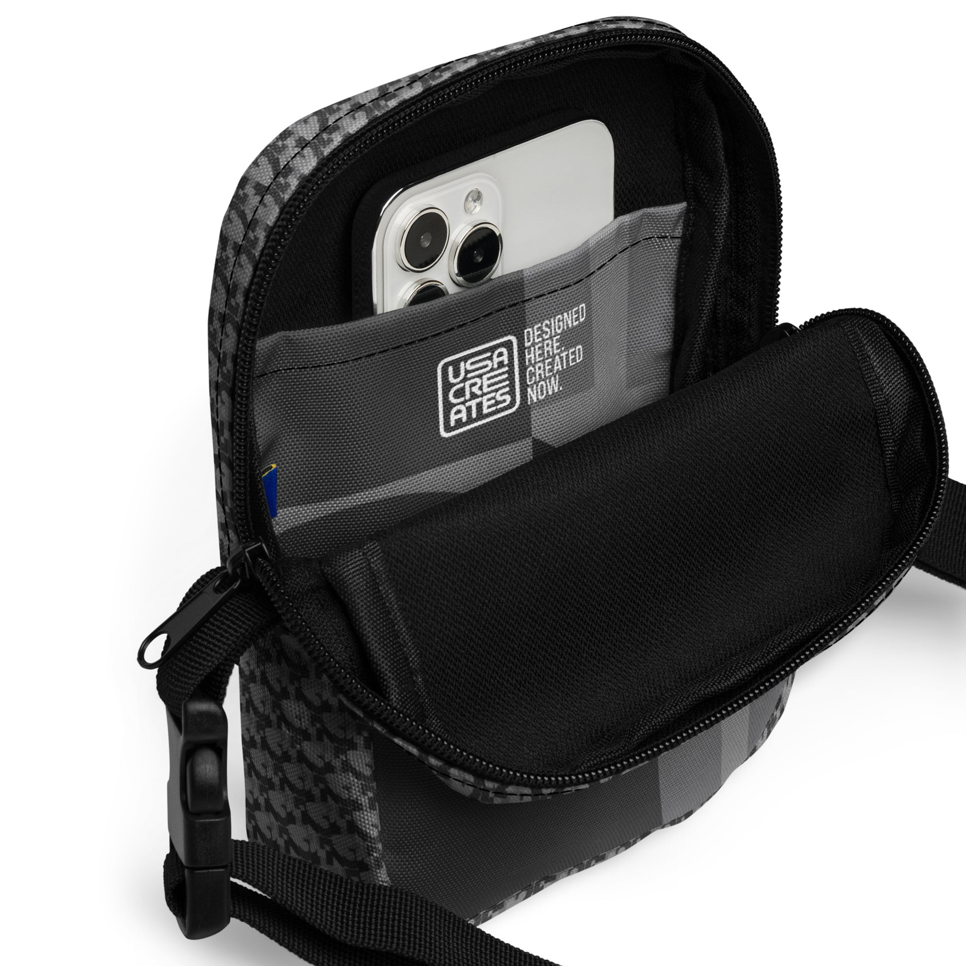 USA CREATES 250 Icon Utility Bag Neutral, interior detail