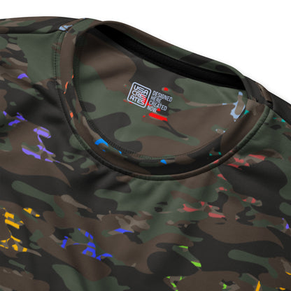 USA CREATES Camo Bit Color Sweatshirt front design detail