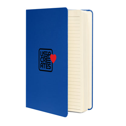 USA CREATES Love Notebook, second blue front view