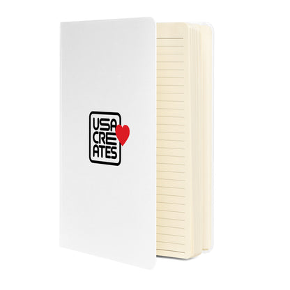 USA CREATES Love Notebook, second white front view