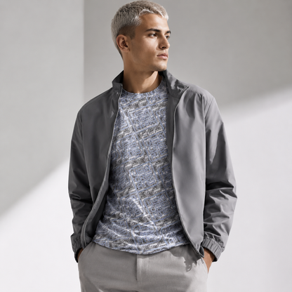 USA CREATES Signature Crew Tee Men's, shown in editorial portrait